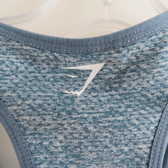 GYMSHARK Vital Seamless 2.0 Sports Bra in Blue Marl - Size S - Picture 11 of 14